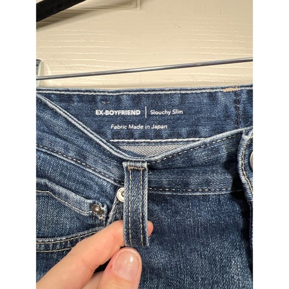 AG Adriano Goldschmied Ex-Boyfriend Slouchy Slim Fit 16 Years Raw Hem size 24 - Picture 3 of 8
